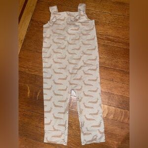 Nwot slugs nature super soft modal knotted overalls Kate quinn tan earthy GN